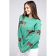 Women's Sweaters - Tiger Pattern Sweater - JADE - Cultured Cloths Apparel