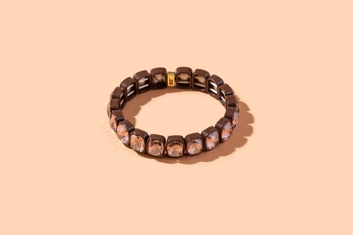 Accessories, Bracelets - Enamel Stretch Bracelet - Earth Tone Colors - - Cultured Cloths Apparel