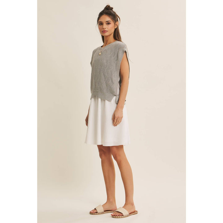 Dresses - MIX AND MATCH VALUE LAYERING SWEATER VEST AND CAMI DRESS SET - - Cultured Cloths Apparel