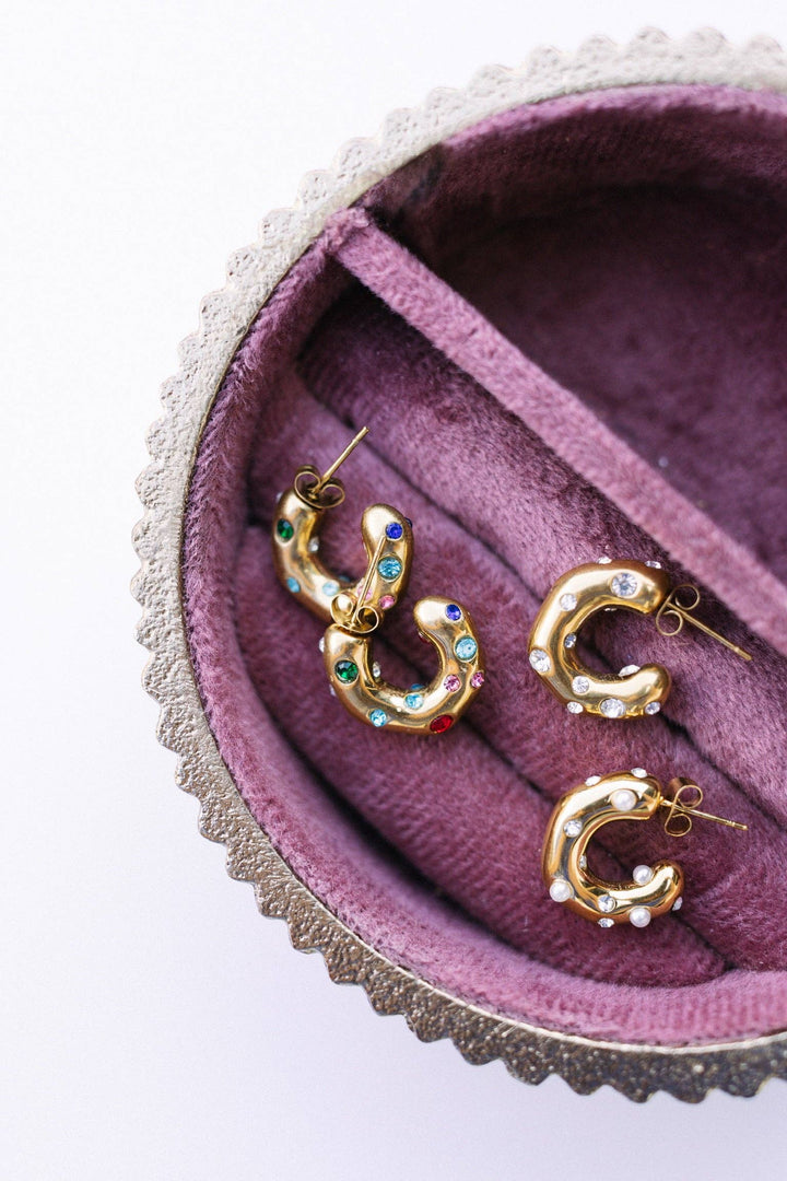 Accessories, Jewelry - Ebby Hoop Earrings - - Cultured Cloths Apparel