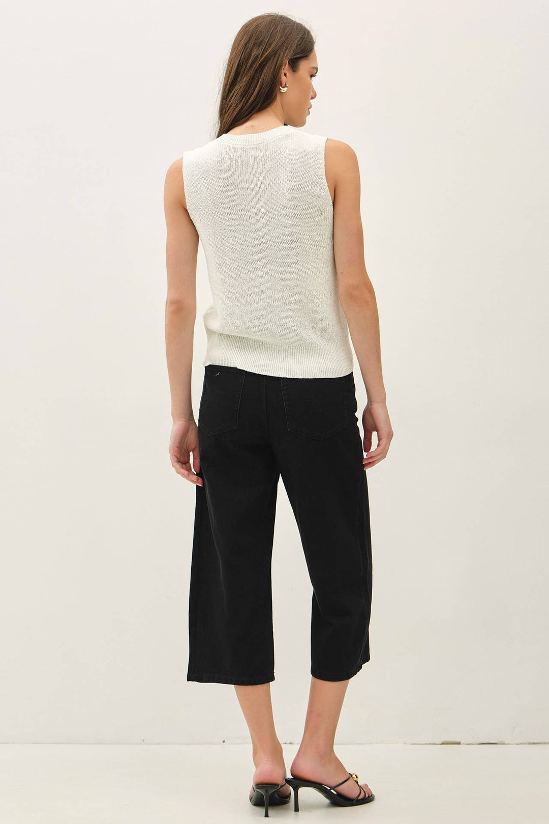Women's Sleeveless - LIGHT WEIGHT BUTTON UP SWEATER VEST - - Cultured Cloths Apparel
