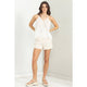 Women's Sleeveless - Total Stand-Out Peplum Halter Top -  - Cultured Cloths Apparel