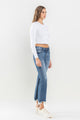 Denim - Lovervet Mid Rise Frayed Hem Jeans -  - Cultured Cloths Apparel