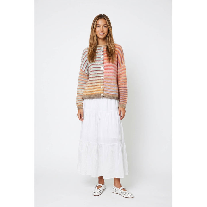 Multi color button up cardigan