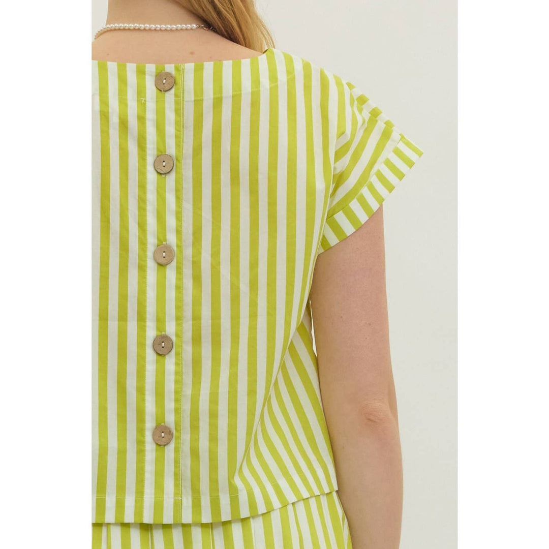 Women's Short Sleeve - Striped short sleeve top - - Cultured Cloths Apparel