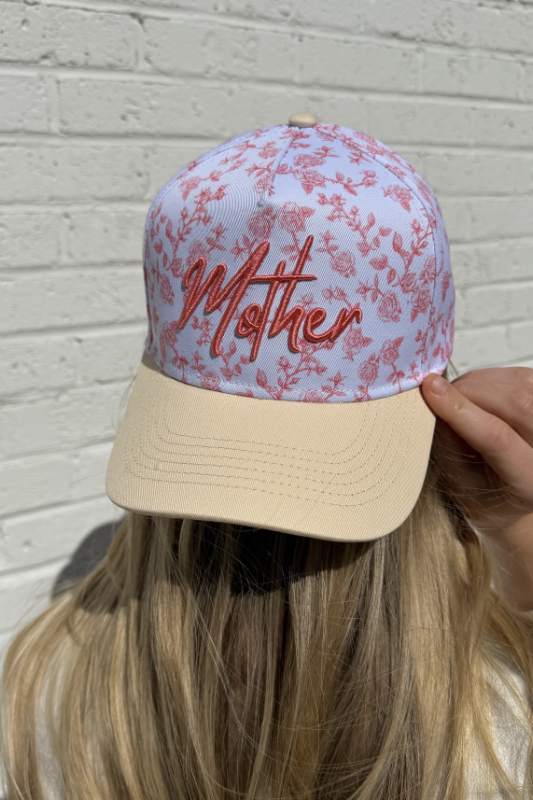 Accessories, Hats - Mother Floral Vintage Trucker Hat - - Cultured Cloths Apparel