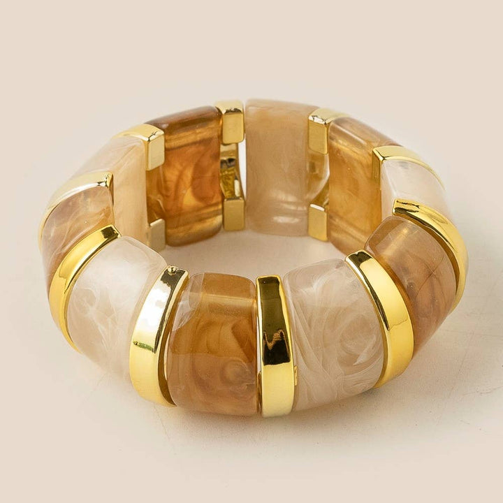 Accessories, Bracelets - Colorful Resin Block Bracelet - - Cultured Cloths Apparel