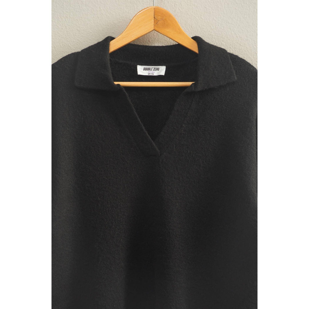 Women's Sweaters - Collared V Neck Sweater - - Cultured Cloths Apparel