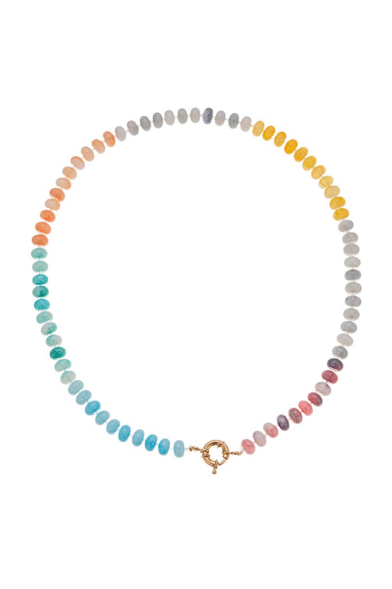 Accessories, Necklaces - Vibrant Beaded Necklace - - Cultured Cloths Apparel