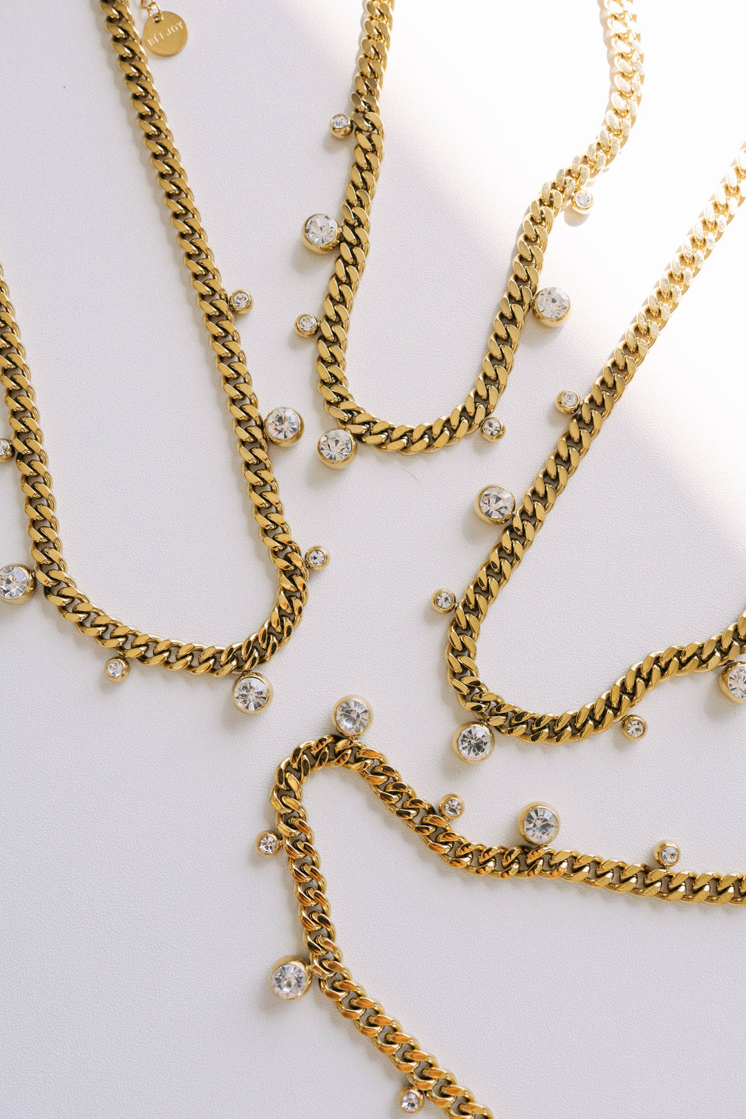 Accessories, Jewelry - Chloe Crystal Cuban Chain Necklace - - Cultured Cloths Apparel
