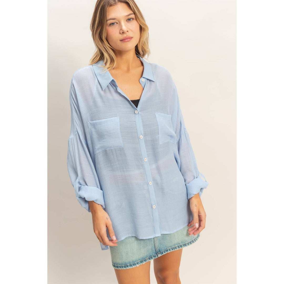 Women's Short Sleeve - Button-Down Blouse - - Cultured Cloths Apparel