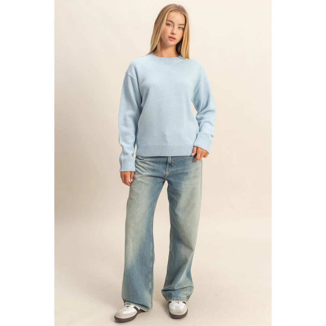 Women's Sweaters - Crew Neck Sweater - - Cultured Cloths Apparel