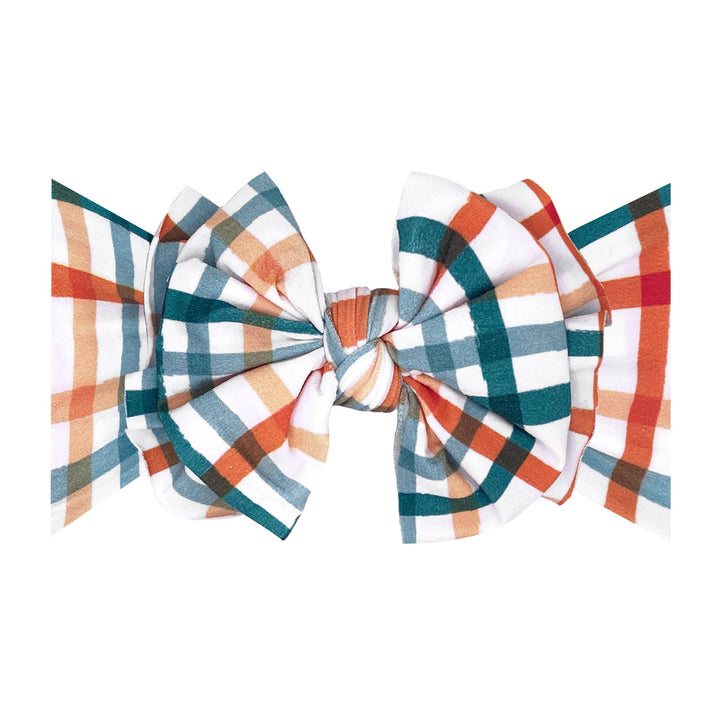 Accessories - Baby Bling® Printed FAB® soft nylon bow headband - - Cultured Cloths Apparel