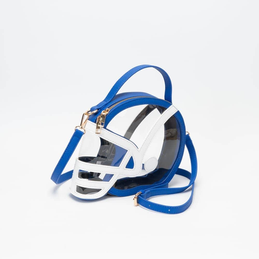 Handbags - TG10902 Clear Gameday Football Helmet Satchel/Crossbody Bag - - Cultured Cloths Apparel