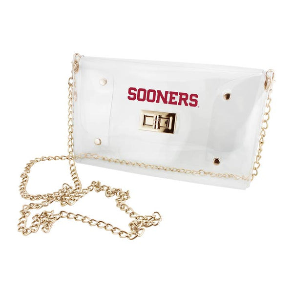 Accessories, Bags - Envelope Crossbody Bag - Collegiate Licensed - University of Oklahoma - Cultured Cloths Apparel