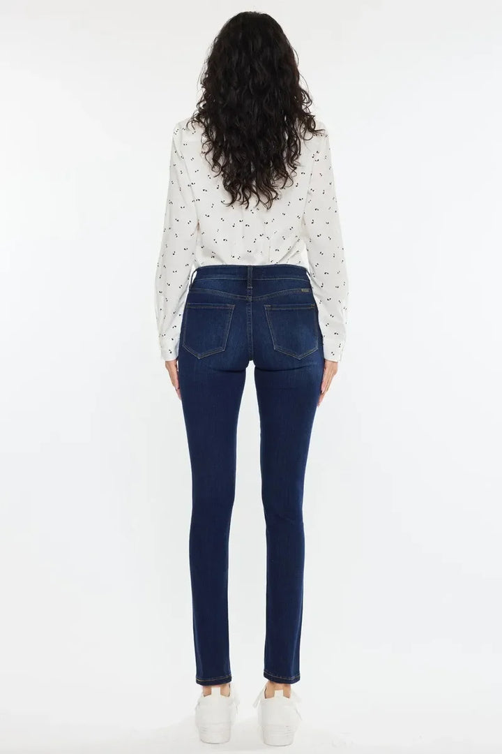 Denim - Kancan Mid Rise Super Skinny Jeans - - Cultured Cloths Apparel