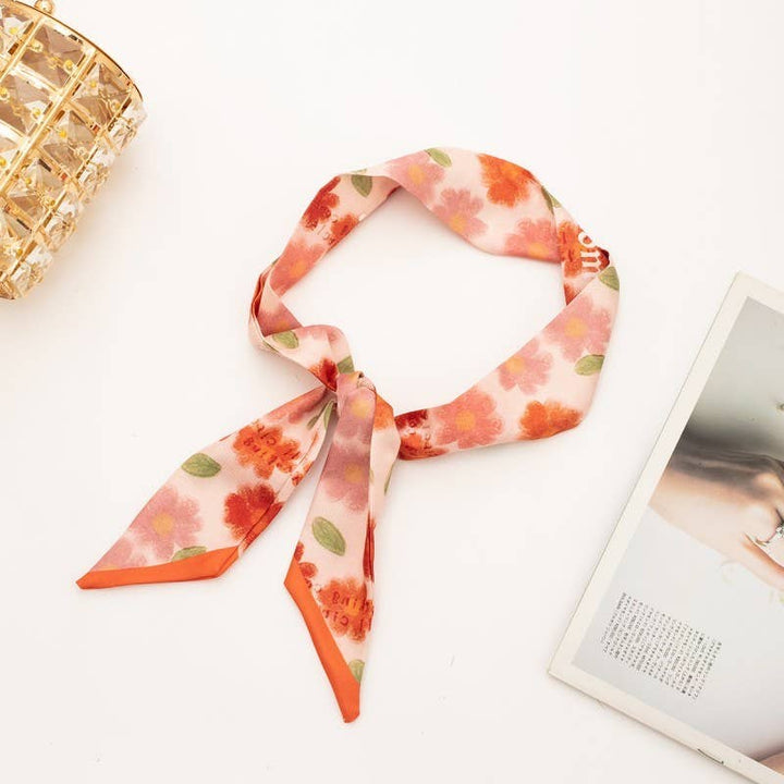 Accessories, Scarves - SOFT SILKY SKINNY TWILLY SCARF NECKLACE WRAP - - Cultured Cloths Apparel