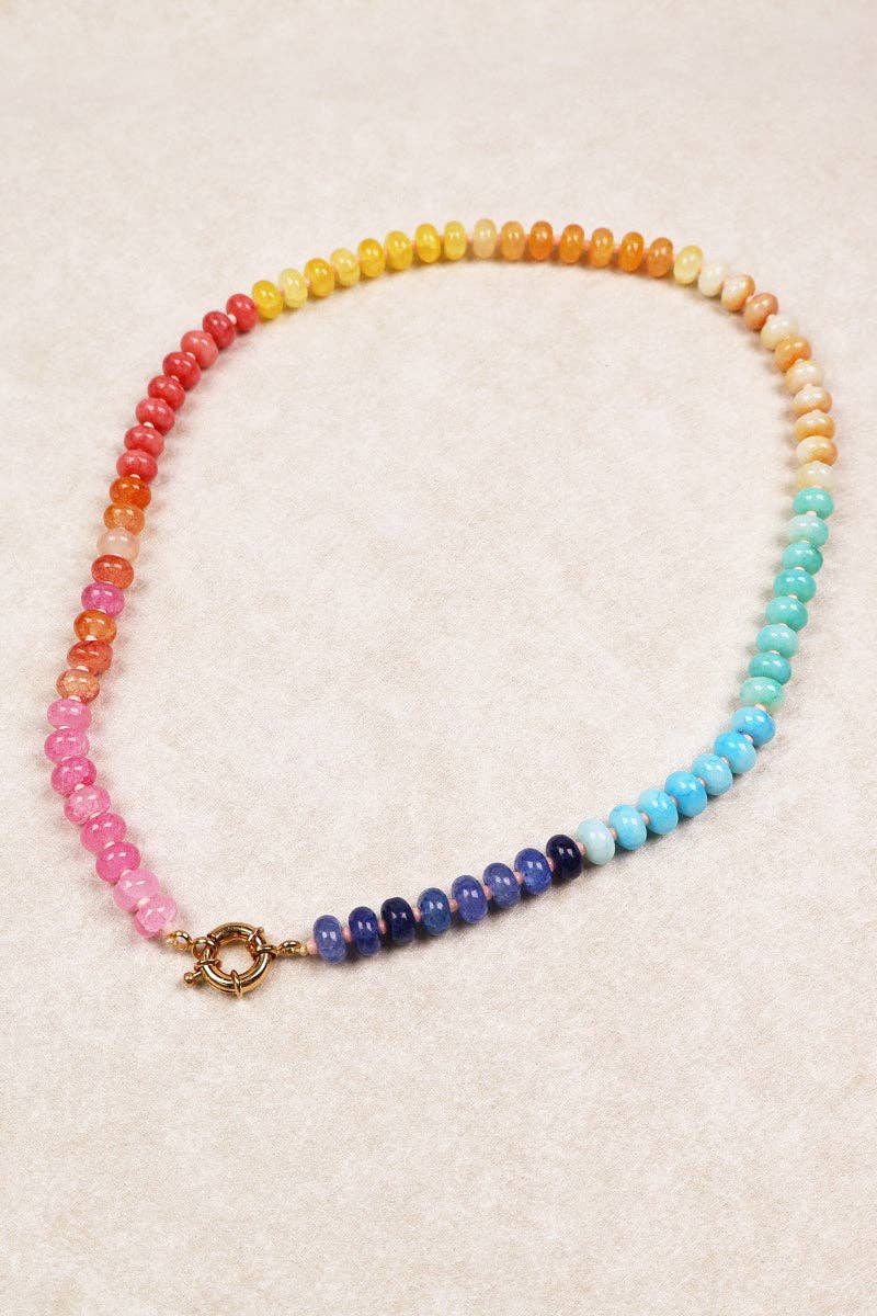 Accessories, Necklaces - Vibrant Beaded Necklace - - Cultured Cloths Apparel