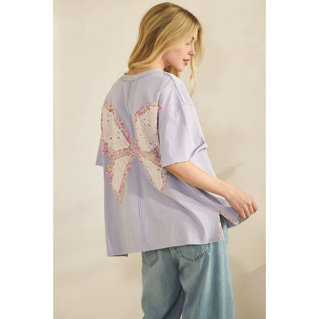 BUTTERFLY BLOOM BACK PATCH TEE