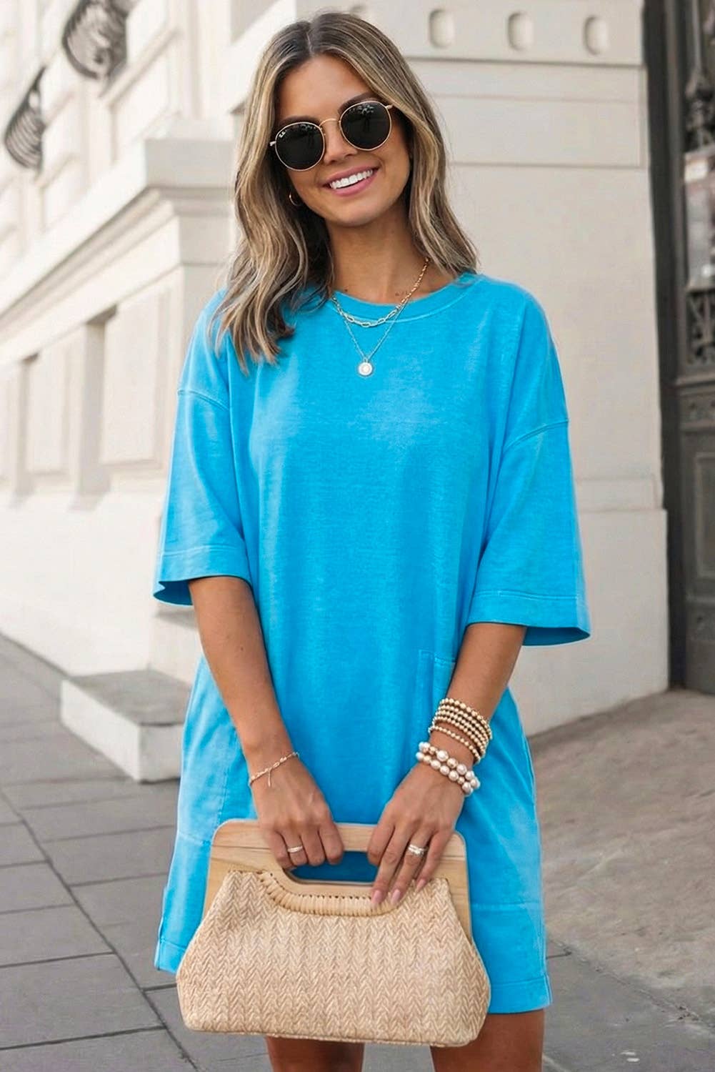 loose fit t shirt dress Waist Side Story Fit & Flare Dress Fresh Pick / 3X main image 1
