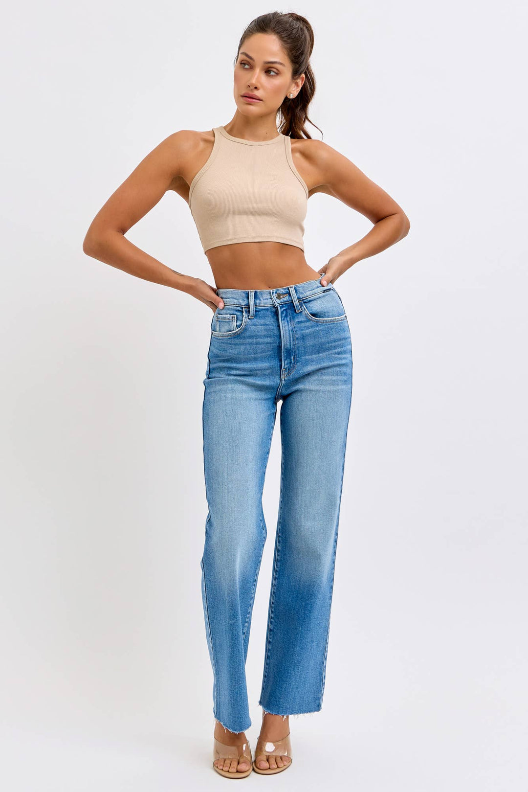 Super High Rise Dad Jean