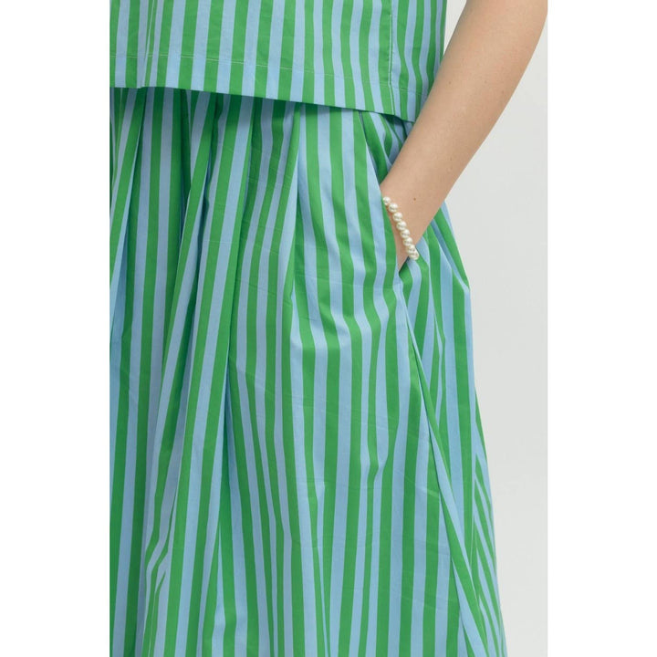 Women's Skirts - Striped midi skirt - - Cultured Cloths Apparel