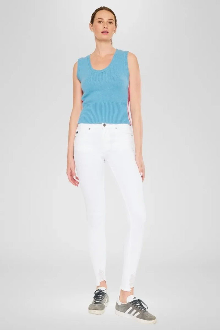 Denim - Kancan High Rise Super Skinny Jeans - WHITE - Cultured Cloths Apparel