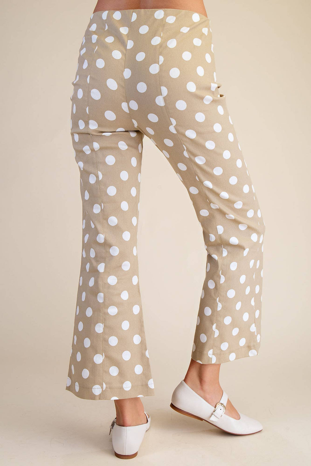 Pants - Flare Crop Dot Pants - - Cultured Cloths Apparel