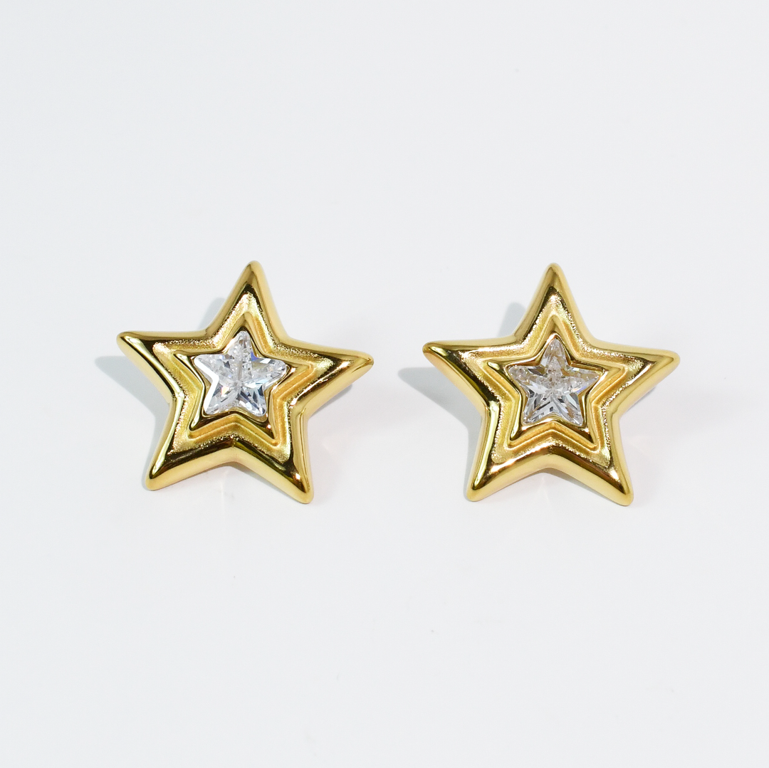 Accessories - Mix Metal Star Stud - - Cultured Cloths Apparel