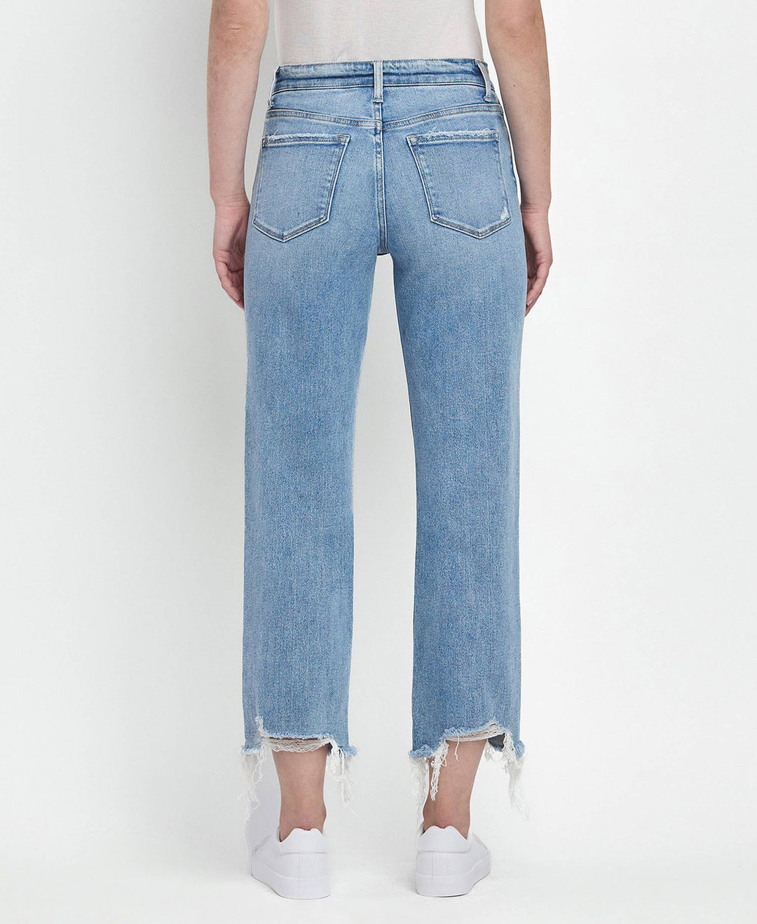 - HIGH RISE REGULAR STRAIGHT JEANS T6478 - - Cultured Cloths Apparel