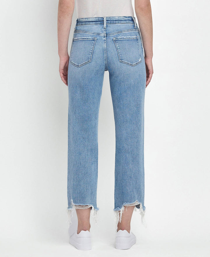 - HIGH RISE REGULAR STRAIGHT JEANS T6478 - - Cultured Cloths Apparel