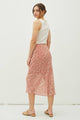 Women's Skirts - PRINT DRAPED SIDE KNOT MIDI SKIRT -  - Cultured Cloths Apparel