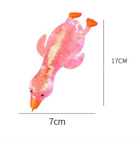 Accessories, Toys - Cute Goose Duck Glitter Squishy Squeeze Toy Fidget Toy - - Cultured Cloths Apparel