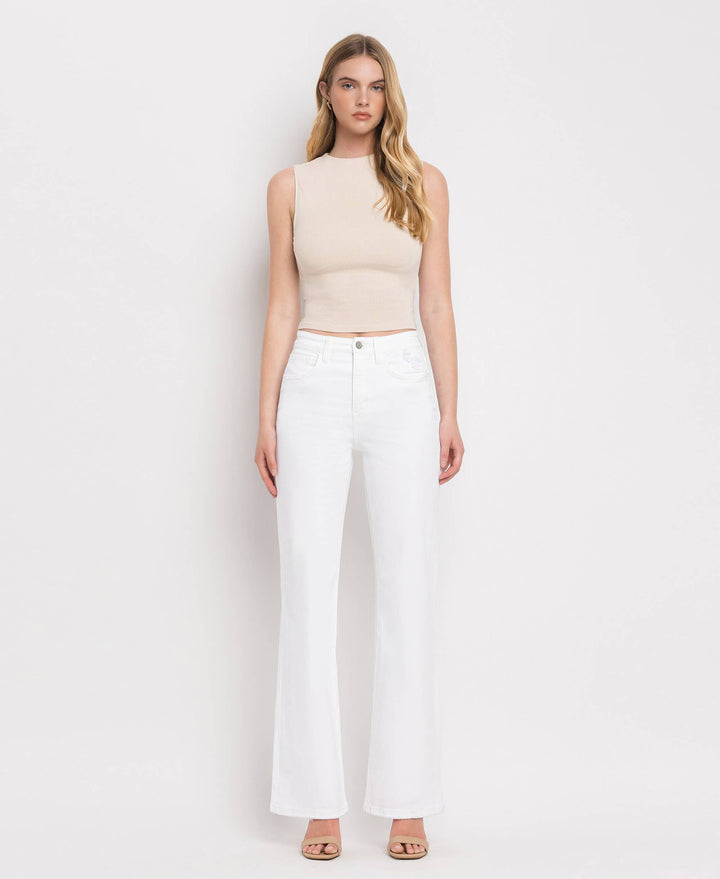 Denim - 90'S VINTAGE TUMMY CONTROL SUPER HIGH RISE FLARE JEANS - - Cultured Cloths Apparel