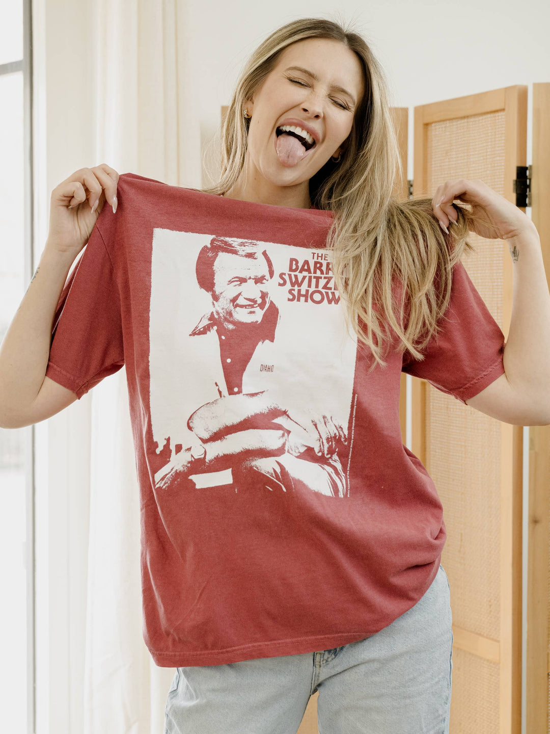 OU Sooners Barry Switzer Show Crimson Comfort Colors Tee