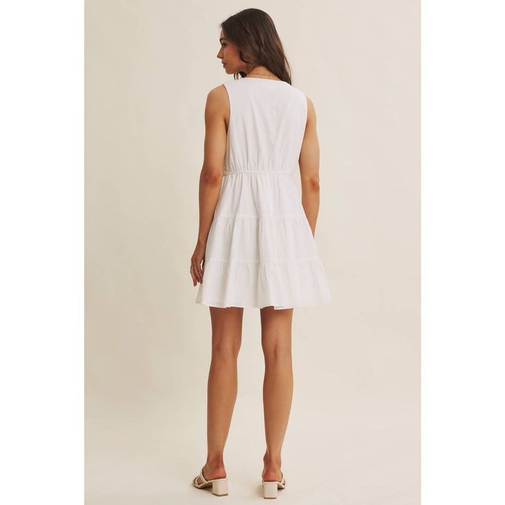 Dresses - FRENCH PICNIC MIXED MEDIA COTTON CROCHET MINI DRESS - - Cultured Cloths Apparel