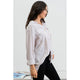 Women's Long Sleeve - Striped Lightweight Woven Top -  - Cultured Cloths Apparel