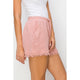 Women's Shorts - Casual and Cool Drawstring Cotton Gauze Frayed Shorts -  - Cultured Cloths Apparel