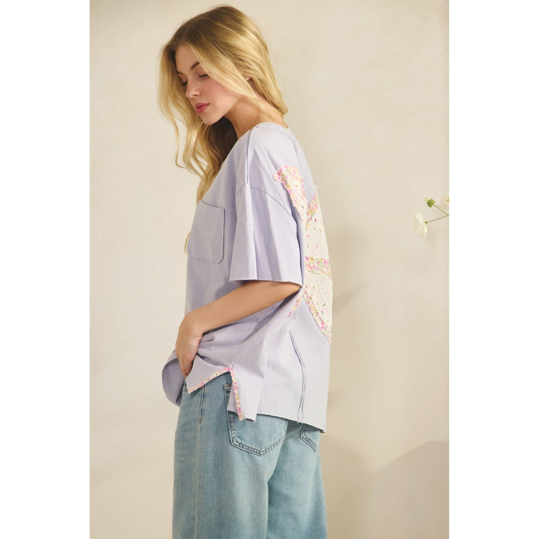 BUTTERFLY BLOOM BACK PATCH TEE