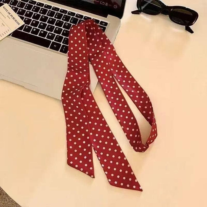 Accessories, Scarves - RED SOFT SILKY SKINNY TWILLY SCARF NECKLACE WRAP - Red - Cultured Cloths Apparel