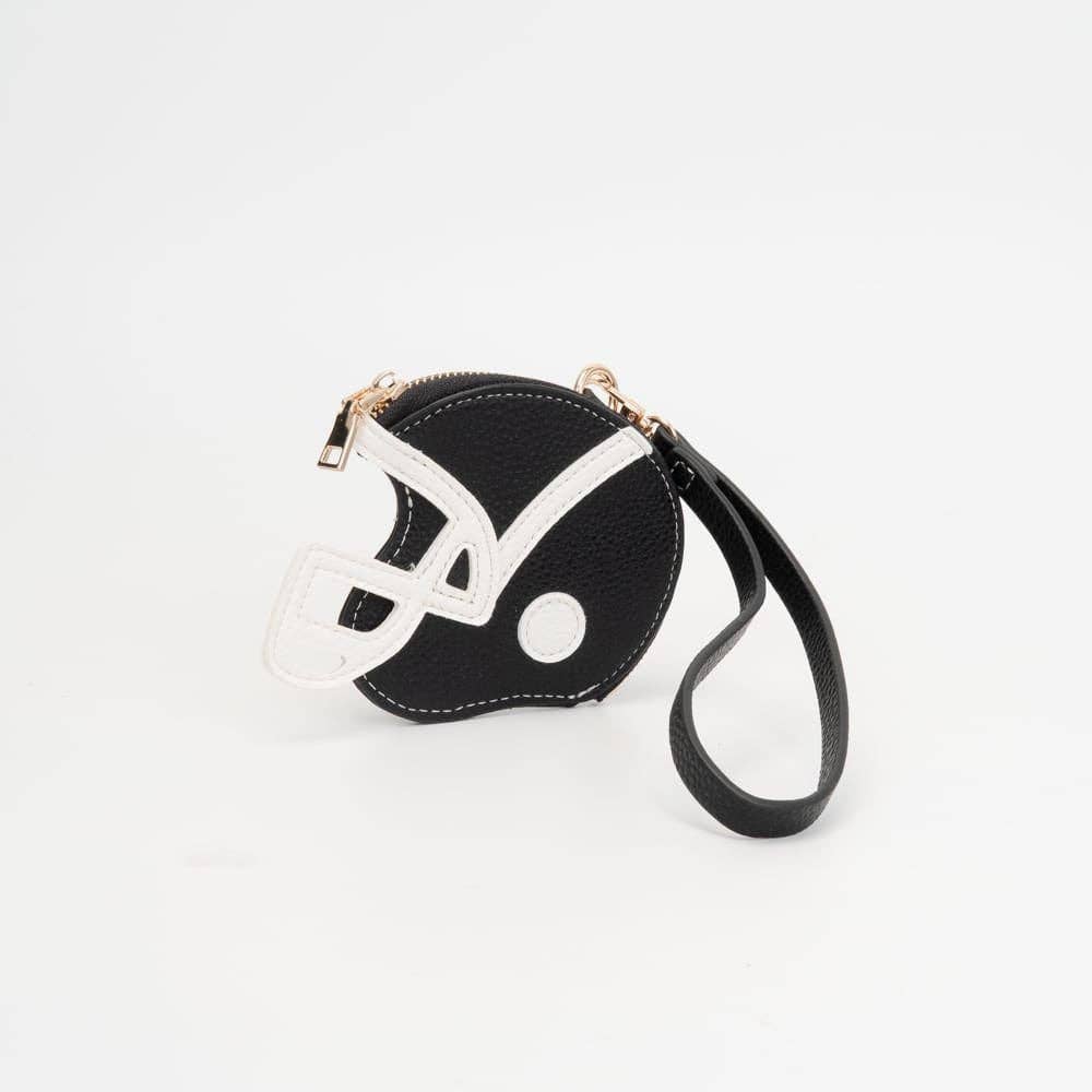 Football Helmet Coin Purse Wristlet
