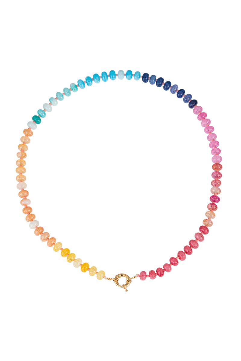 Accessories, Necklaces - Vibrant Beaded Necklace - - Cultured Cloths Apparel