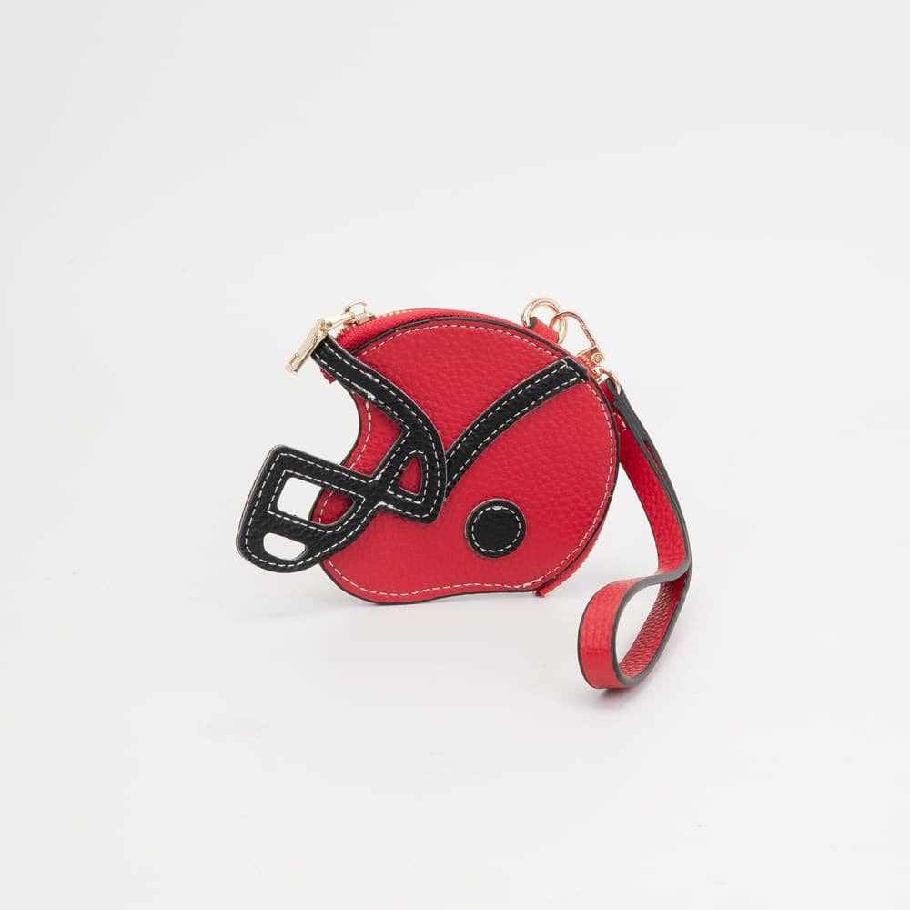 Football Helmet Coin Purse Wristlet