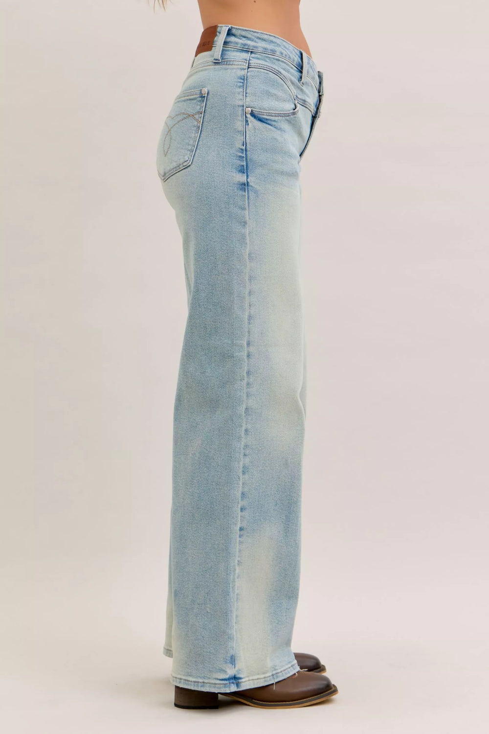 Denim - Judy Blue High Waist Column Straight Jeans - - Cultured Cloths Apparel