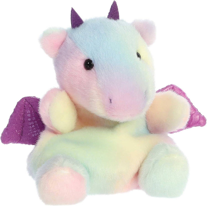 Accessories, Toys - 5" Plush Aster Rainbow Dragon Palm Pals - - Cultured Cloths Apparel