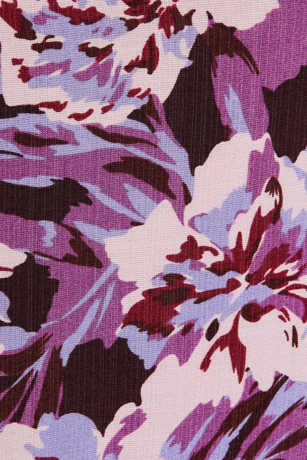 Women's Dresses - V-NECK PUFF SHORT SLEEVE FLARE HEM FLORAL MINI DRESS - - Cultured Cloths Apparel