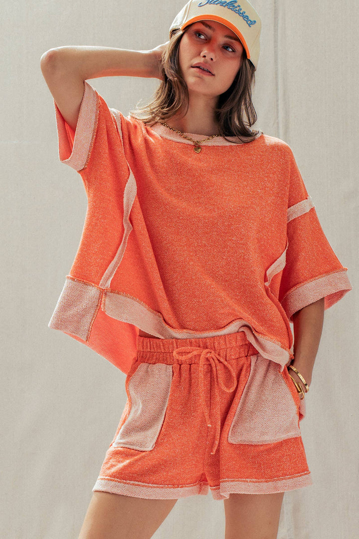 Reverse Seam Terry Two-Piece Set