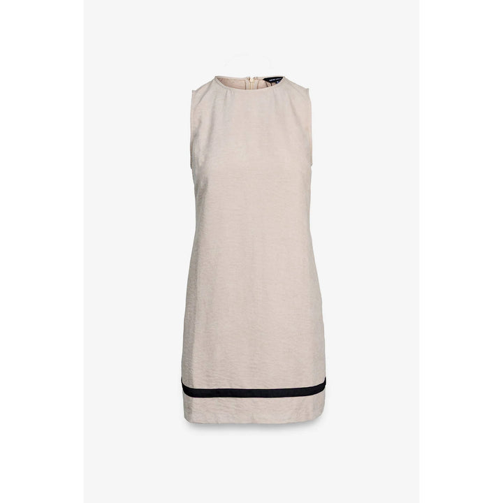 Women's Dresses - Two-toned Soft Matte Mini Shift Dress - - Cultured Cloths Apparel