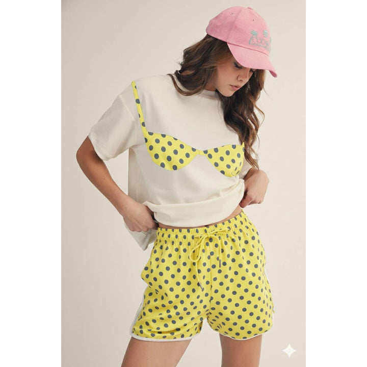 - Daydream In Polka Dots Bikini Top - - Cultured Cloths Apparel