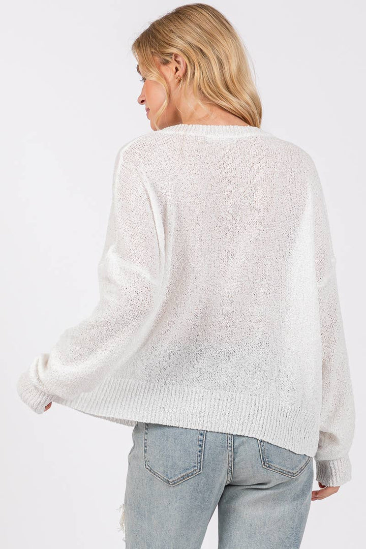 GAME DAY CREWNECK SWEATER TOP